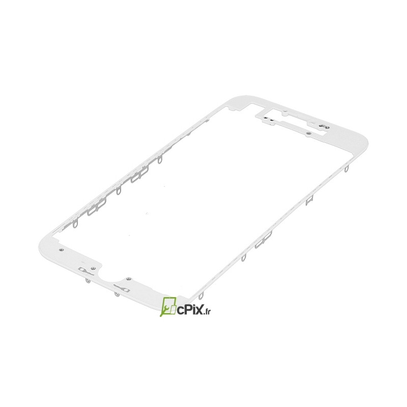 iPhone 7 : Châssis vitre écran Blanc (Bezel frame)