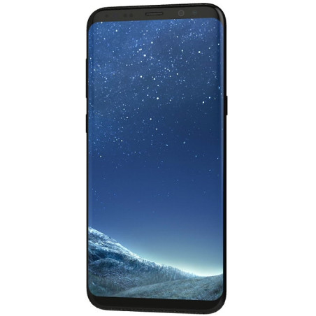 Vue de face de l'écran avec son châssis noir Samsung Galaxy S8 SM-G950F