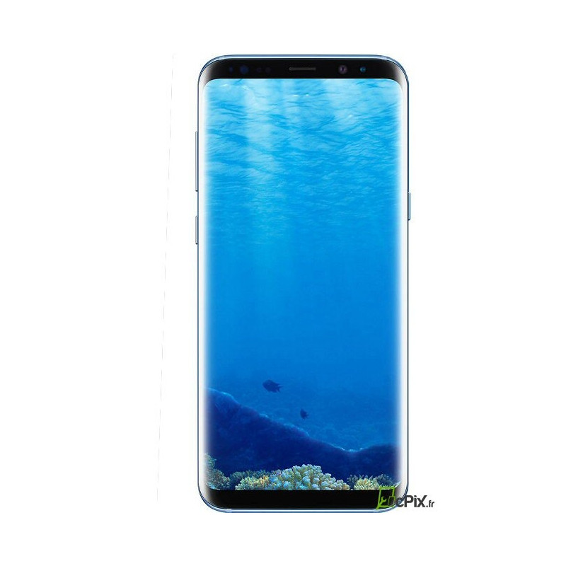 Galaxy S8 SM-G950F : Vitre écran Bleu Corail. Officiel Samsung