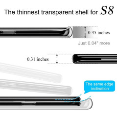 Coque gel transparente pour Galaxy S8 Plus