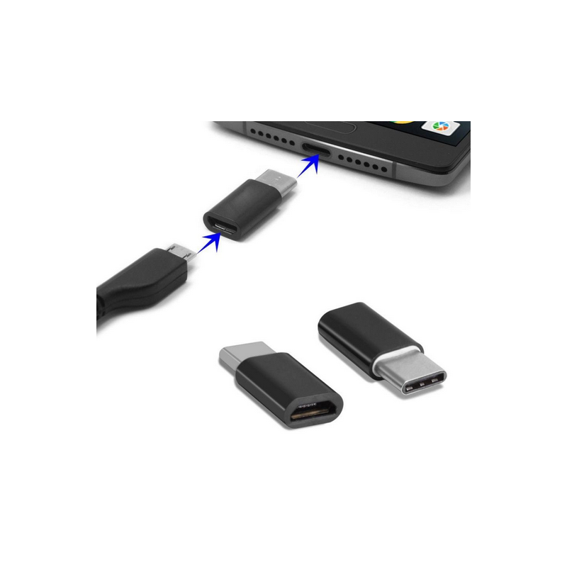 Adaptateur USB type-C mâle vers micro USB femelle