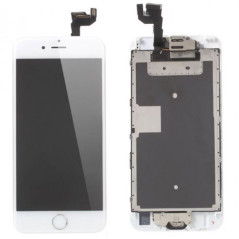 iPhone 6S : Complet Ecran Blanc (LCD + vitre tactile + Caméra avant + Ecouteur + Nappe + Bouton Home assemblés)