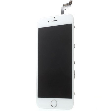 iPhone 6S : Complet Ecran Blanc (LCD + vitre tactile + Caméra avant + Ecouteur + Nappe + Bouton Home assemblés)