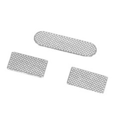  iPhone 4 / 4S : Lot de 3 Grilles anti-poussières (2 bas + 1 écouteur) - pièce détachée 