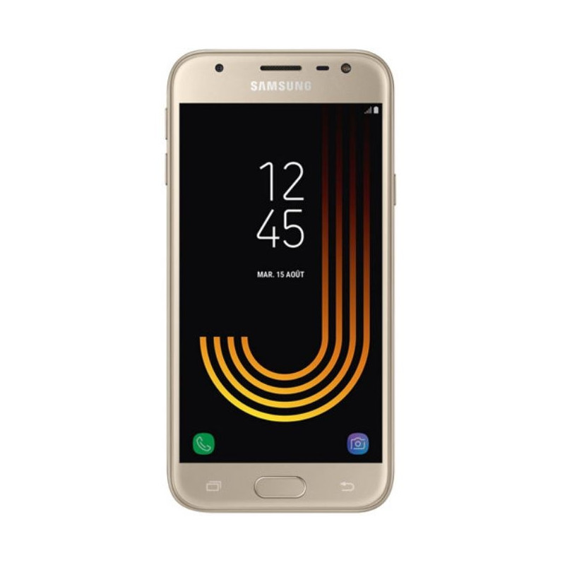 Galaxy J3 2017 (SM-J330F) : Ecran Or Gold + vitre tactile. Officiel Samsung