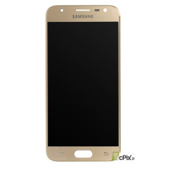 Galaxy J3 2017 (SM-J330F) : Ecran Or Gold + vitre tactile Officiel Samsung