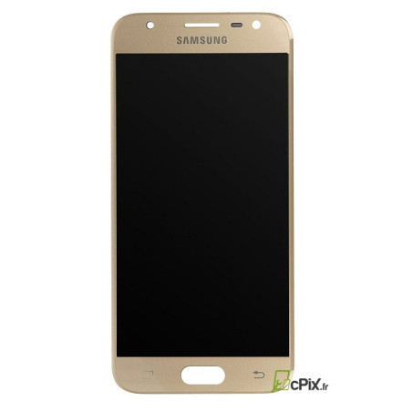 Galaxy J3 2017 (SM-J330F) : Ecran Or Gold + vitre tactile. Officiel Samsung