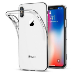 iPhone X : Coque silicone gel transparente souple