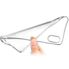 iPhone X : Coque silicone gel transparente souple