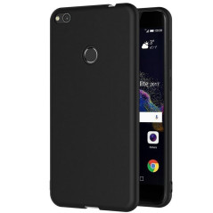 Huawei P8 Lite 2017 : Coque silicone gel Noire souple 