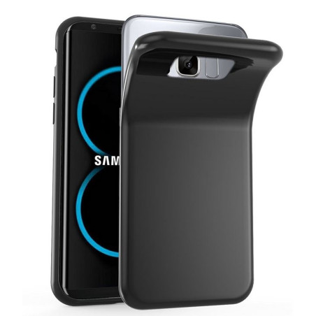 Samsung Galaxy S8 Plus SM-G955F : Coque noire souple TPU silicone