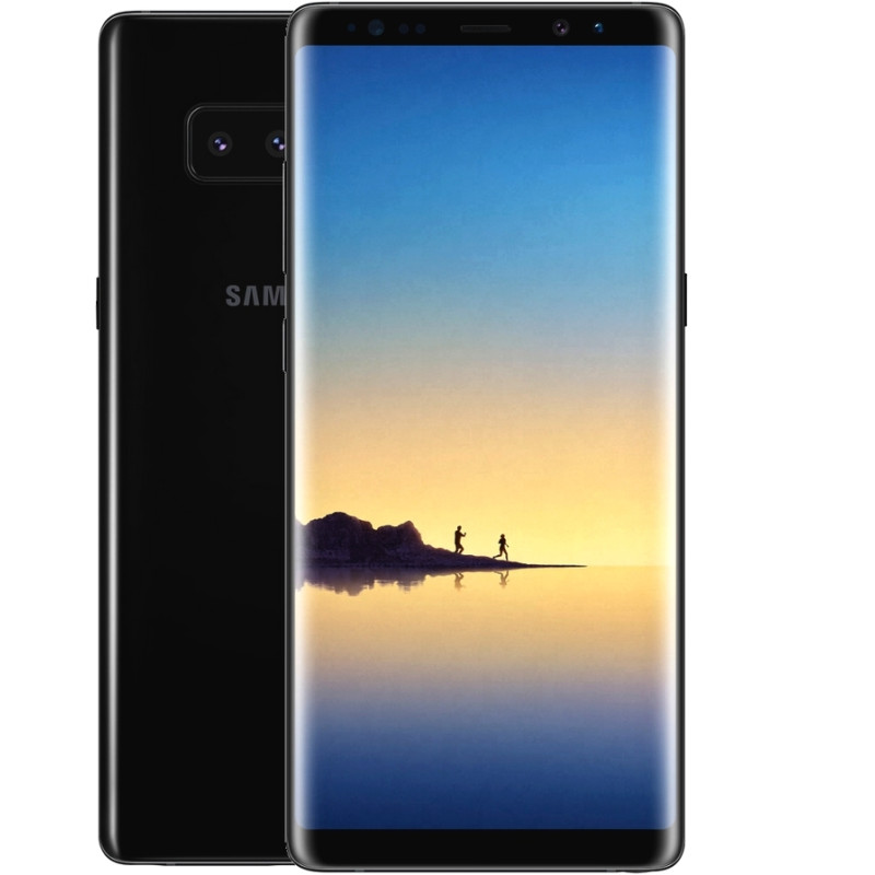 Galaxy Note 8 (SM-N950) Noir : Complet écran vitre tactile avec châssis. Officiel Samsung