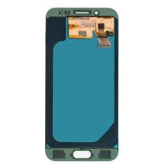 Vue arrière et de la connectique  de la vitre et Ecran Argent Bleu + vitre tactile. Officiel Samsung Galaxy J5 2017 (SM-J530F)