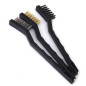 Lot de 3 brosses de nettoyage en Métal, Nylon, Laiton