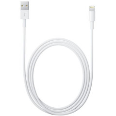 Câble USB lightning Blanc iPhone et iPad - accessoire