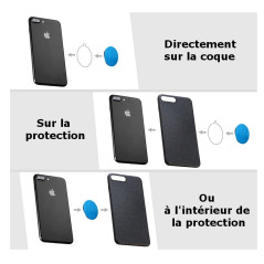 Plaques métalliques support aimanté Smartphone de rechange supplementaire