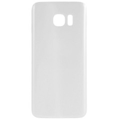 Coque vitre arrière Galaxy S7 Edge blanc, pièce détachée de rechange.