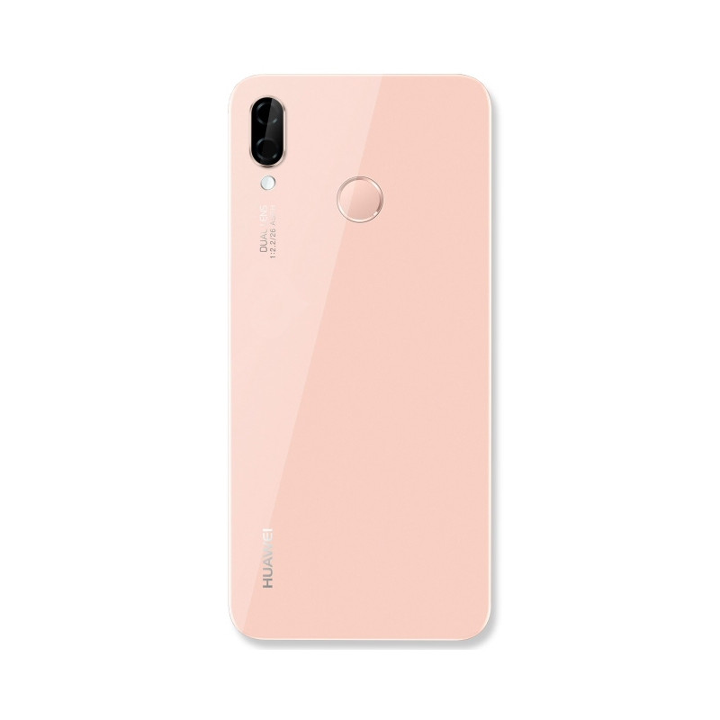 P20 Lite : Vitre arrière Rose + lecteur d'empreintes. Officiel Huawei