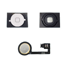  iPhone 4S : Lot Bouton home blanc + Spacer adhésif + Nappe home - pièce détachée 