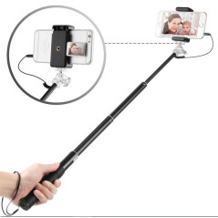 Perche télescopique NOIRE pour Selfie Smartphone