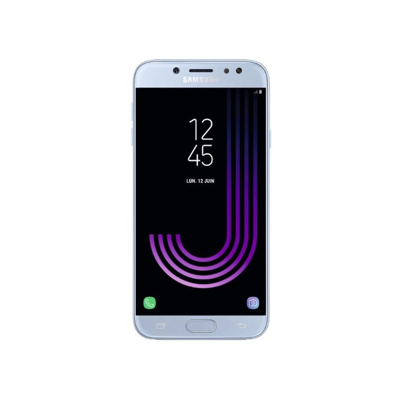 Galaxy J7 2017 (J730) : Ecran Bleu argent + vitre tactile. Officiel Samsung