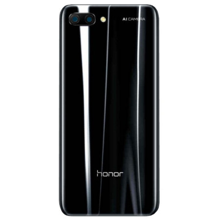 Honor 10 : Vitre arrière Noire. Officiel