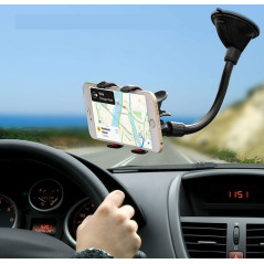 SUPPORT VOITURE DOUBLE PINCES pour Smartphone - angle paysage