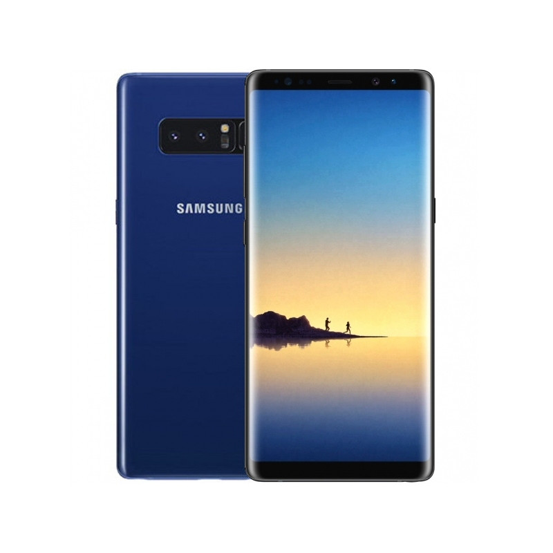 Galaxy Note 8 (SM-N950) Bleu : Complet écran vitre tactile avec châssis. Officiel Samsung