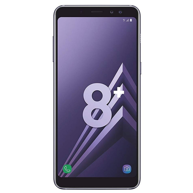 Galaxy A8+ 2018 (SM-A730F / DS ) Noir : Vitre écran Super Amoled. Officiel Samsung