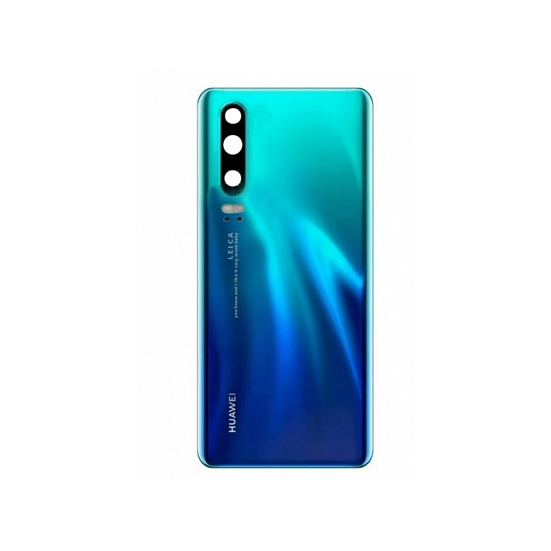 P30 : Vitre arrière Bleu Aurore. Officiel Huawei