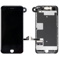 Vitre écran complet iPhone 8 noir, vente pièce détachée de rechange 