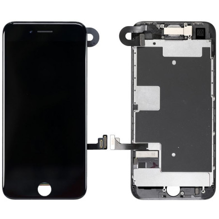 Vitre écran complet iPhone 8 noir, vente pièce détachée de rechange 