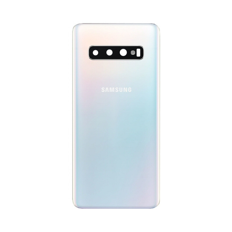 Galaxy S10 (G973) : Vitre arrière Blanc Prisme. Officiel Samsung