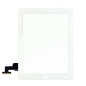 iPad 2 : complet : Vitre tactile blanche avec bouton home, adhésifs