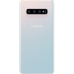 Capot arrière Galaxy S10+ blanc prisme, pièce détachée GH82-18406F 