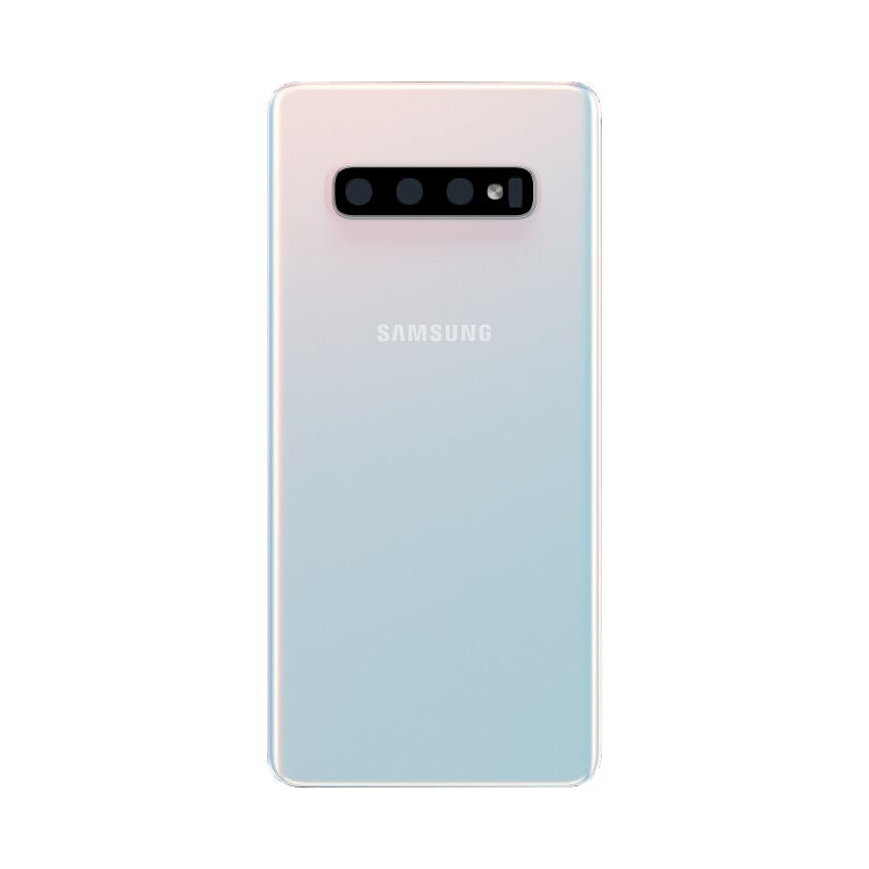 Galaxy S10+ (G975) : Vitre arrière Blanc Prisme. Officiel Samsung