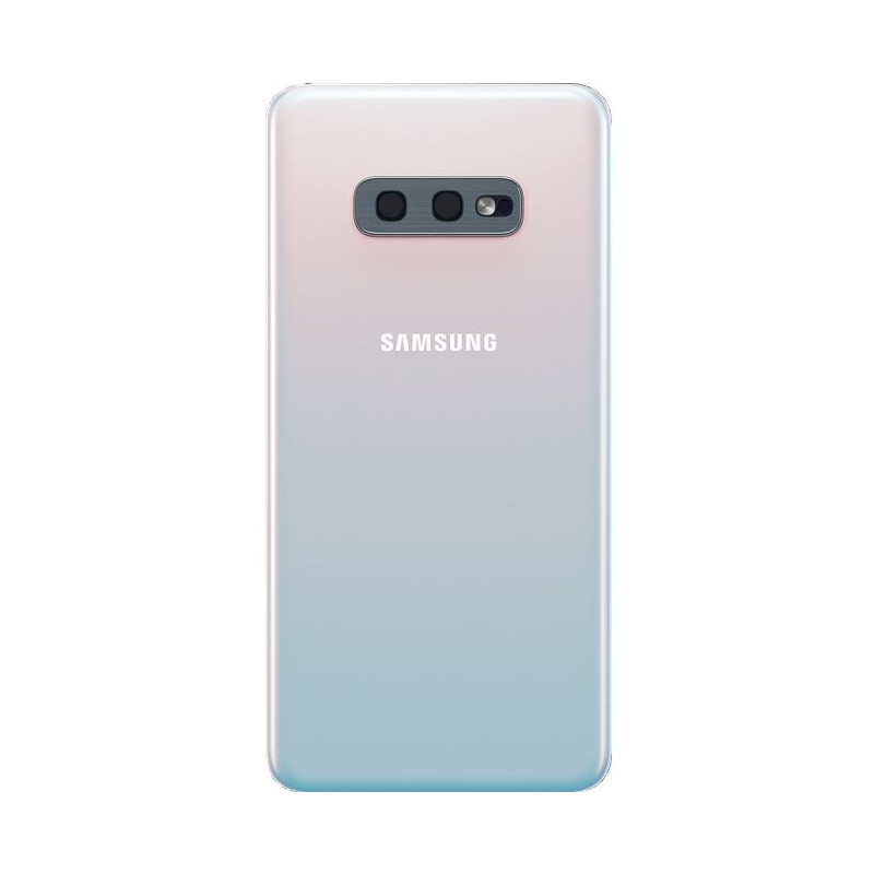 Galaxy S10e (SM-G970F) : Vitre arrière Blanc Prisme. Officiel Samsung