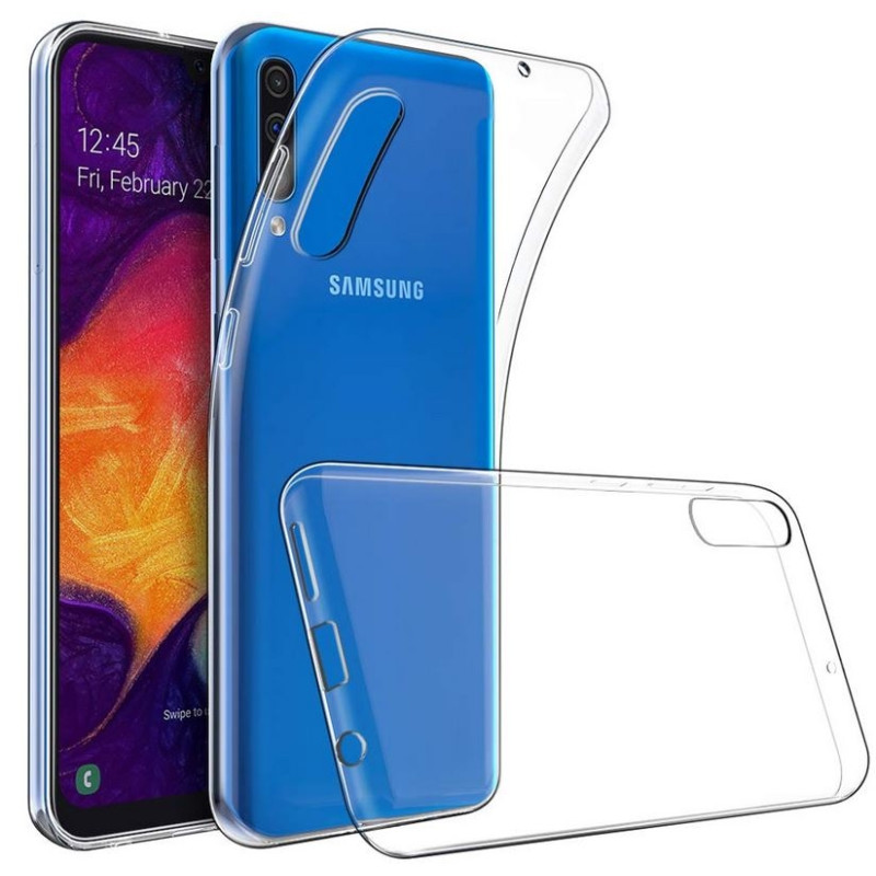 Galaxy A50 (SM-A505F) : Coque silicone TPU transparente