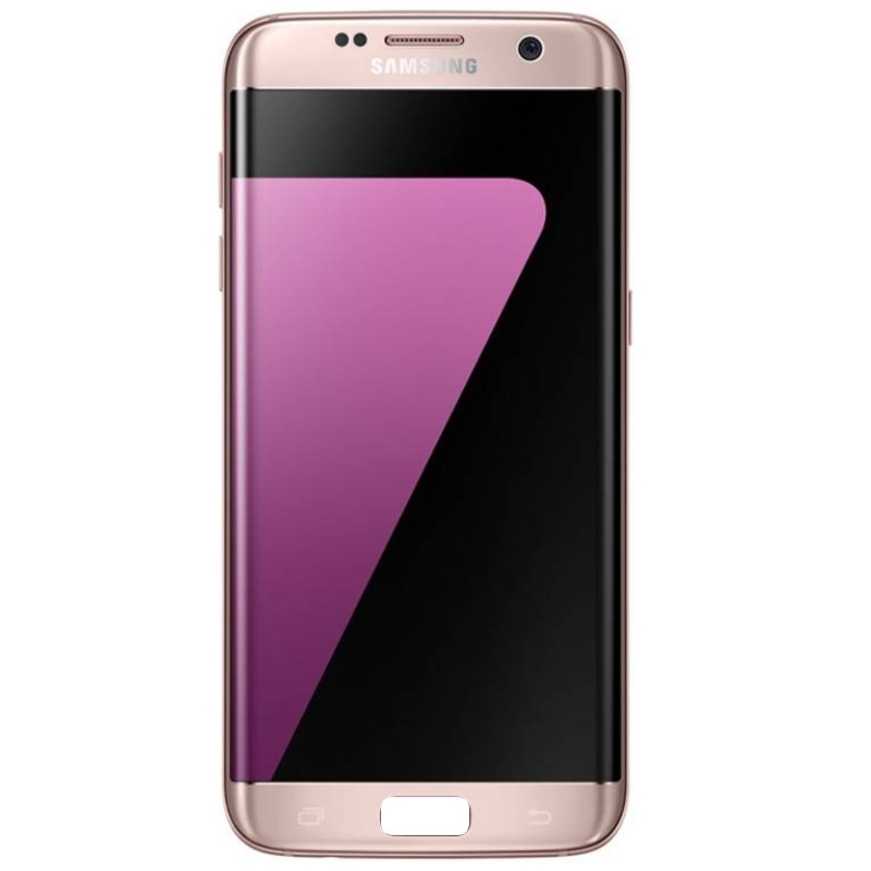 Galaxy S7 : Vitre écran complet Rose. Original Samsung