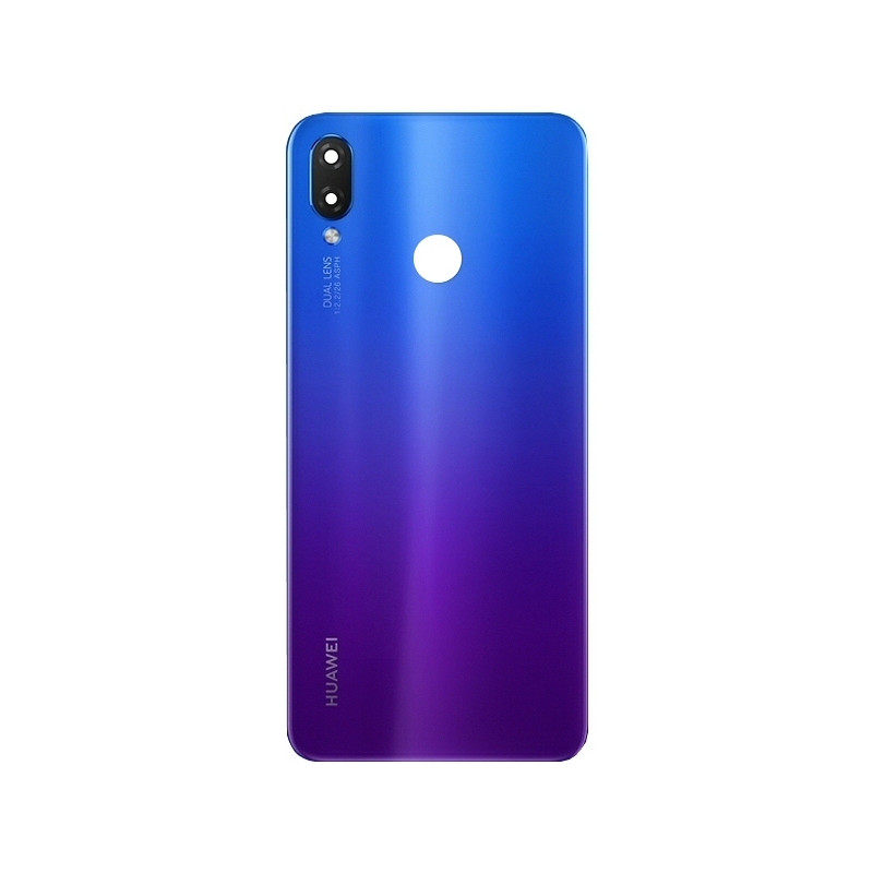 Huawei P Smart Plus / Nova 3i : Vitre arrière Bleu Violet. Officiel Huawei