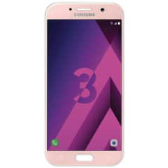 Vitre Galaxy A3 2017 rose SM-A320F de remplacement officiel Samsung