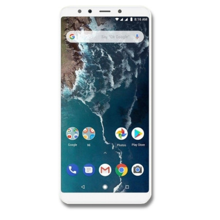 Vitre tactile écran Xiaomi Mi A2 blanc. Pièce de réparation