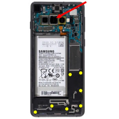 Caméra appareil photo arrière Galaxy S10 / S10+, pièce de réparation GH96-12162A