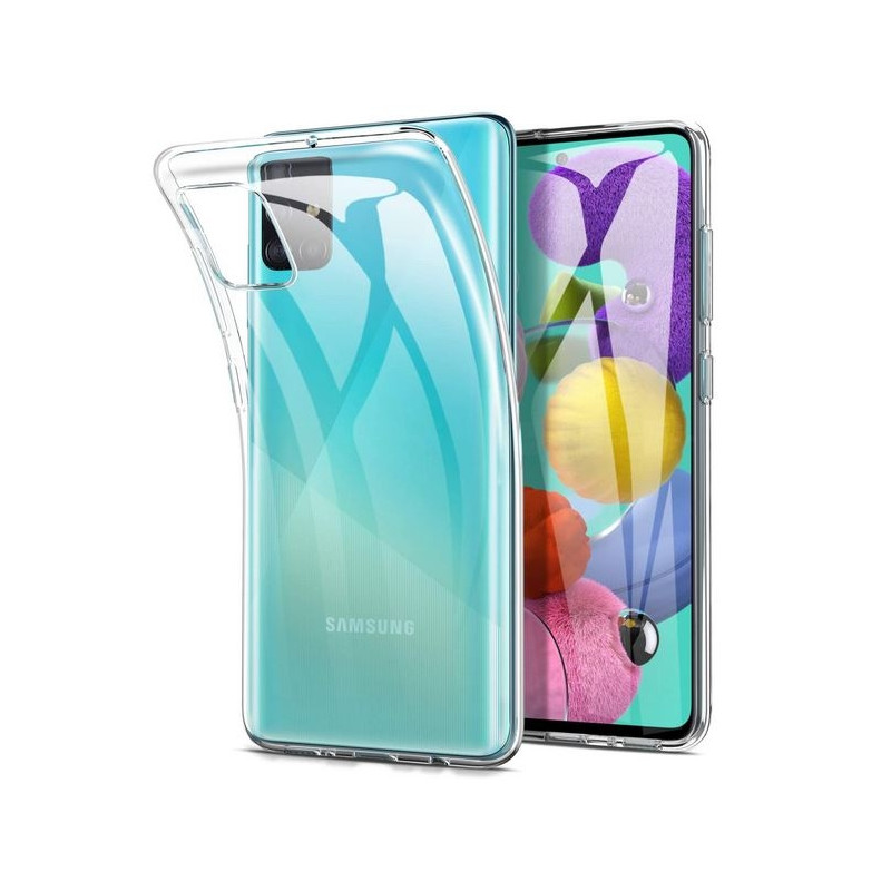 Galaxy A51 : Coque transparente souple TPU silicone