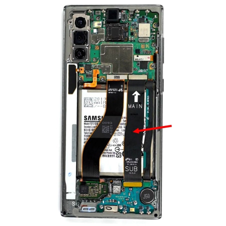 Galaxy Note 10 (N970) : Nappe connexion carte mère