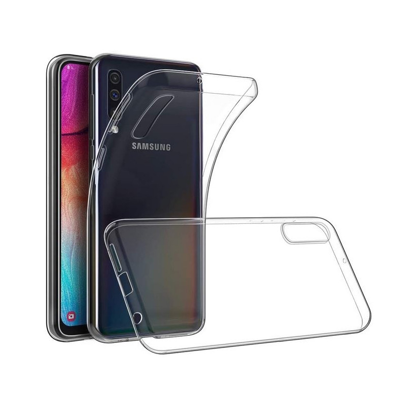 Galaxy A70 : Coque transparente souple TPU silicone