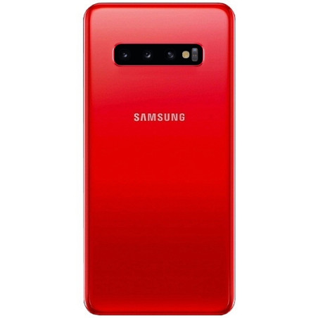 Vitre arrière Galaxy S10 rouge, pièce détachée Samsung 