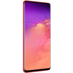 Galaxy S10+ (G975) : Vitre écran Rouge Cardinal. Officiel Samsung