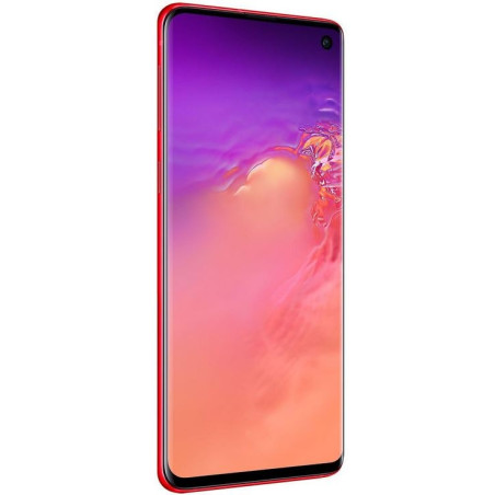 Galaxy S10+ (G975) : Vitre écran Rouge Cardinal. Officiel Samsung