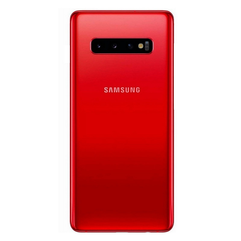 Galaxy S10+ (G975) : Vitre arrière Rouge Cardinal. Officiel Samsung